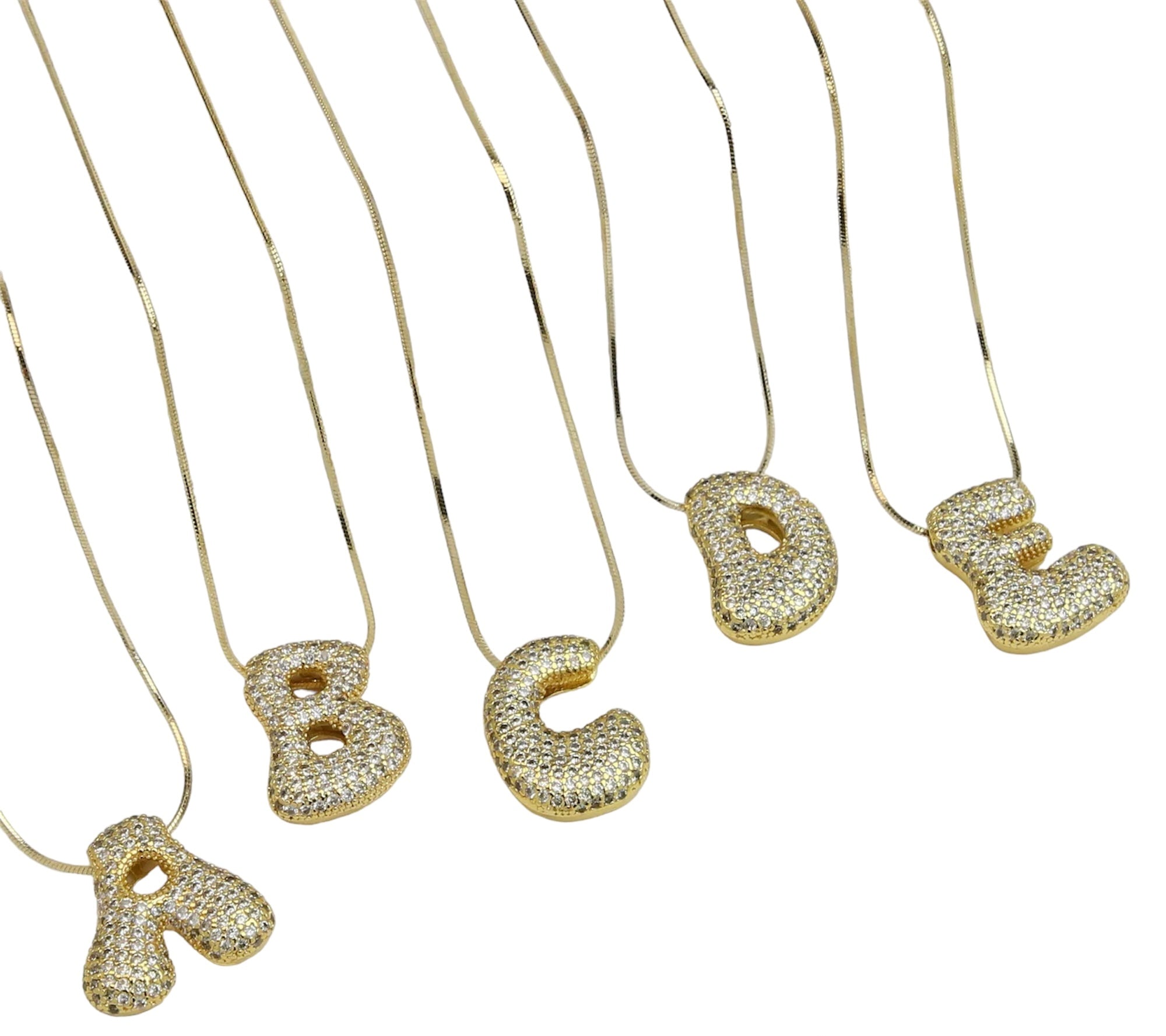 Bubble Letter Necklace